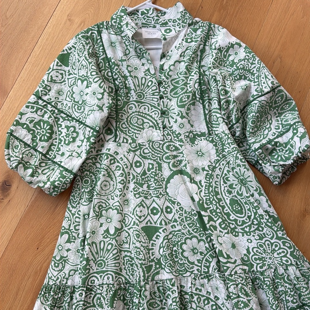 Hyacinth House green hillsborough dress S - Picture 2 of 7